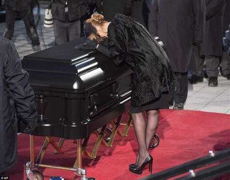 Celine Dion Mourns at René Angélil's Funeral 